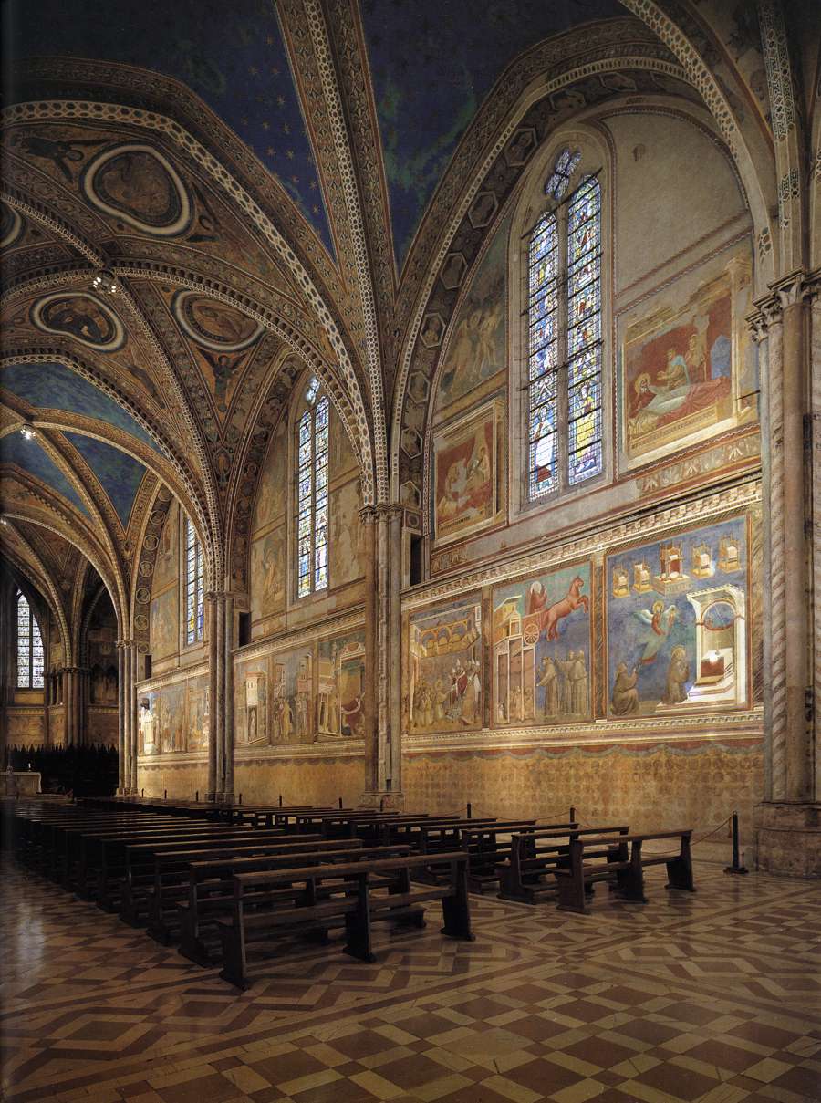 Basilica Superiore di Assisi, Affreschi parete nord, fine XIII-inizi XIV secolo Basilica Superiore di Assisi, Affreschi parete nord, fine XIII-inizi XIV secolo