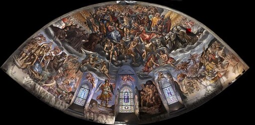 Cesare Sermei, Giudizio Universale , affresco, XVI secolo, Basilica inferiore di Assisi Cesare Sermei, Giudizio Universale , affresco, XVI secolo, Basilica inferiore di Assisi