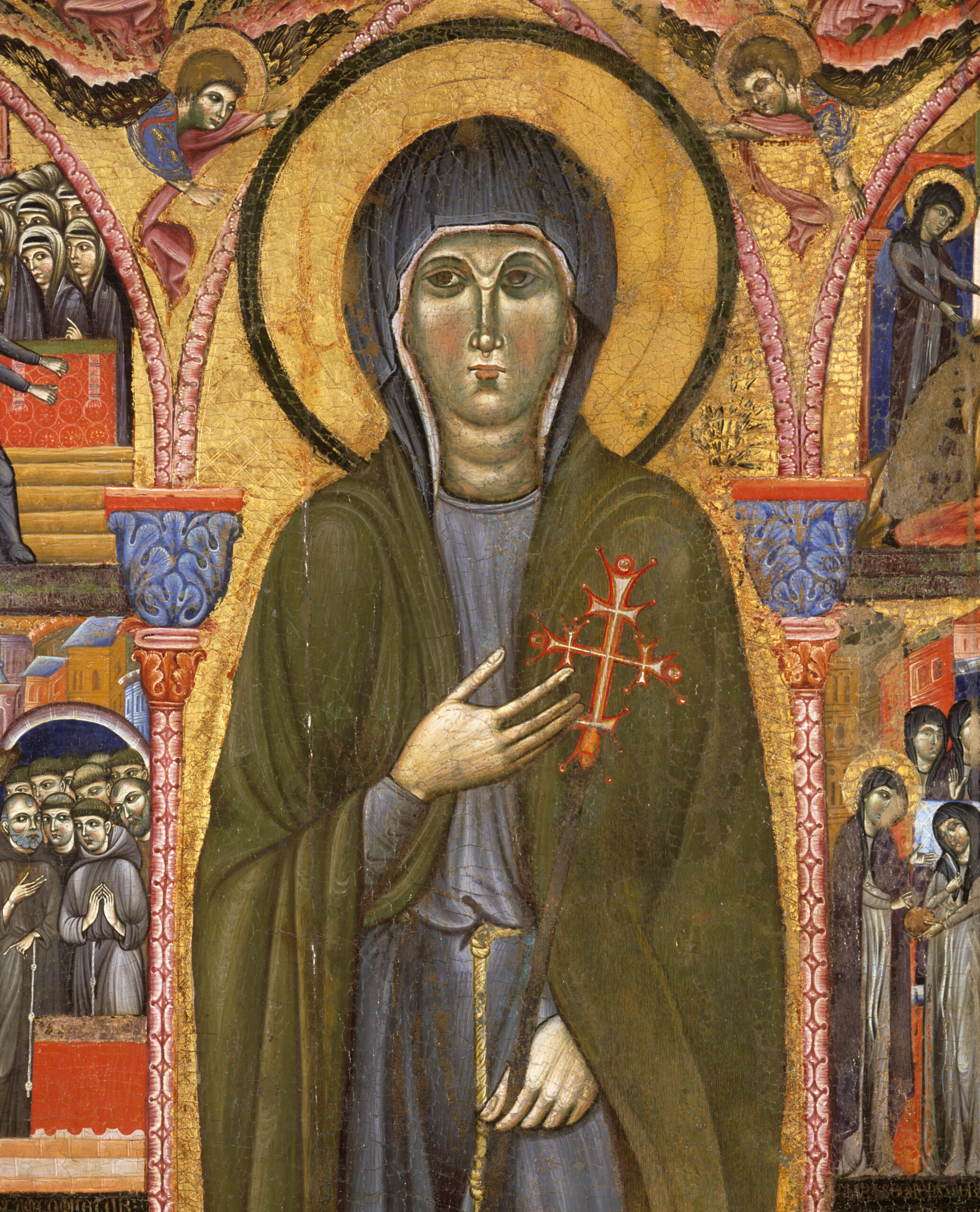 Santa Chiara, tempera su tavola, 1280, Monastero di Santa Chiara ad Assisi, ignoto pittore.