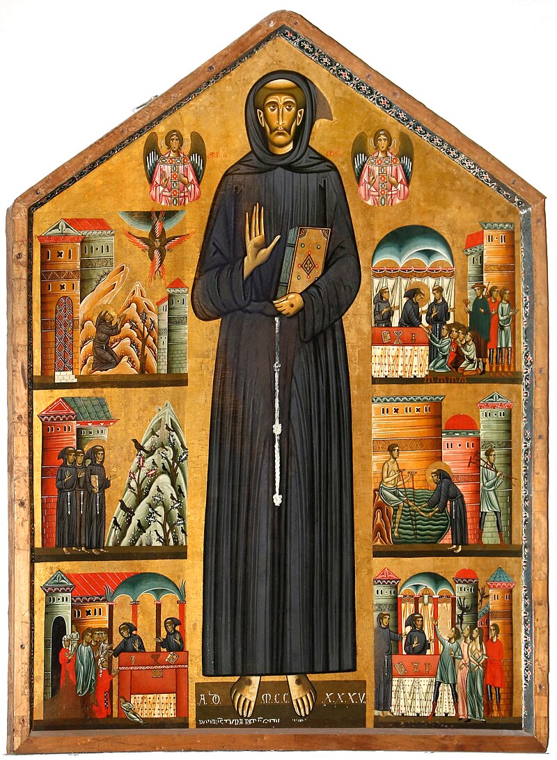 Bonaventura Berlinghieri, San Francesco e storie della sua vita, 1235 Bonaventura Berlinghieri, San Francesco e storie della sua vita, 1235
